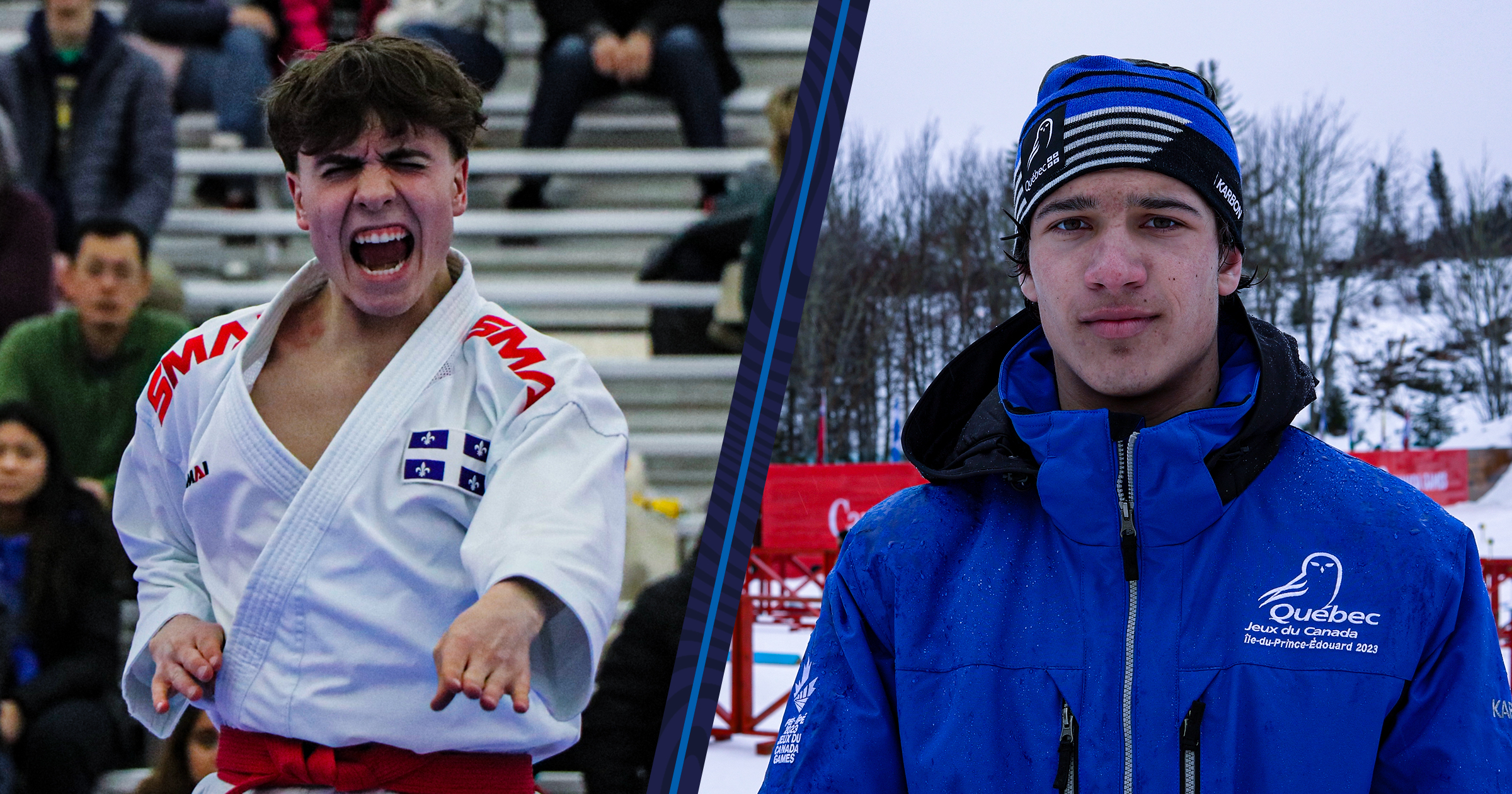 Manic Noël et Jean-Nicolas de Broeck aux Jeux d'hiver du Canada de 2023