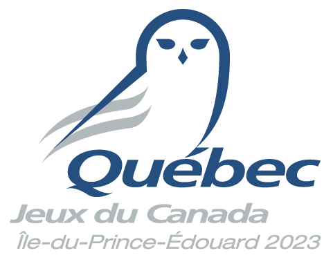 logo Équipe du Québec Jeux d'hiver du Canada de 2023 à l'Île-du-Prince-Édouard