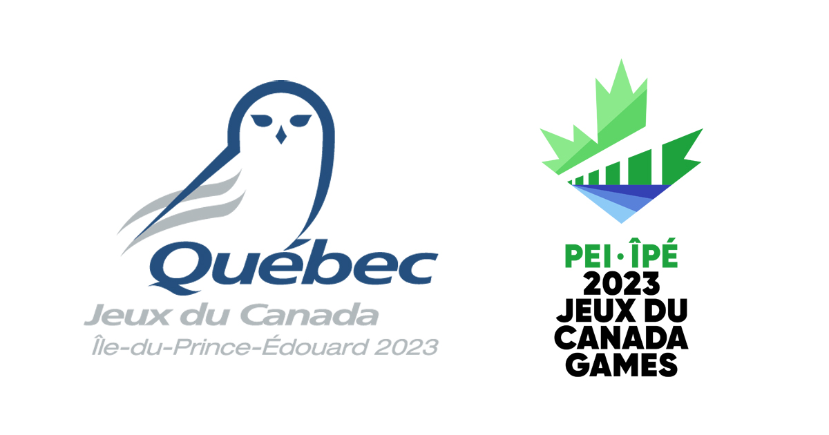 logos Équipe du Québec et Jeux du Canada Île-du-Prince-Édouard 2023