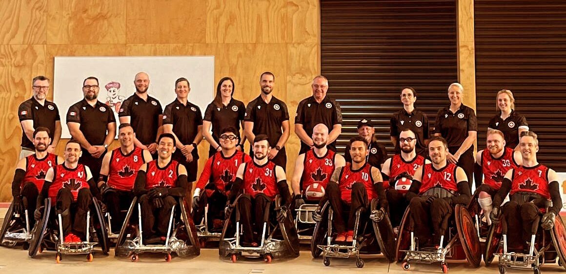 L'équipe nationale de rugby en fauteuil roulant.