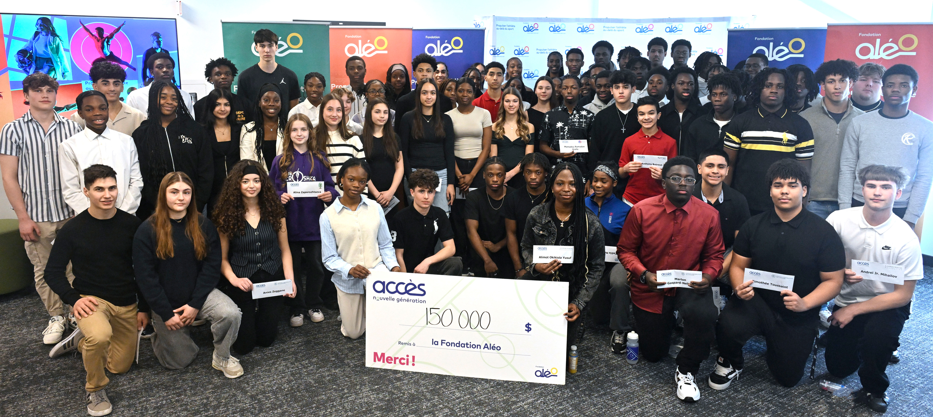 Récipiendaires du Programme Accès Nouvelle Génération 2025. (photo Bernard Brault)