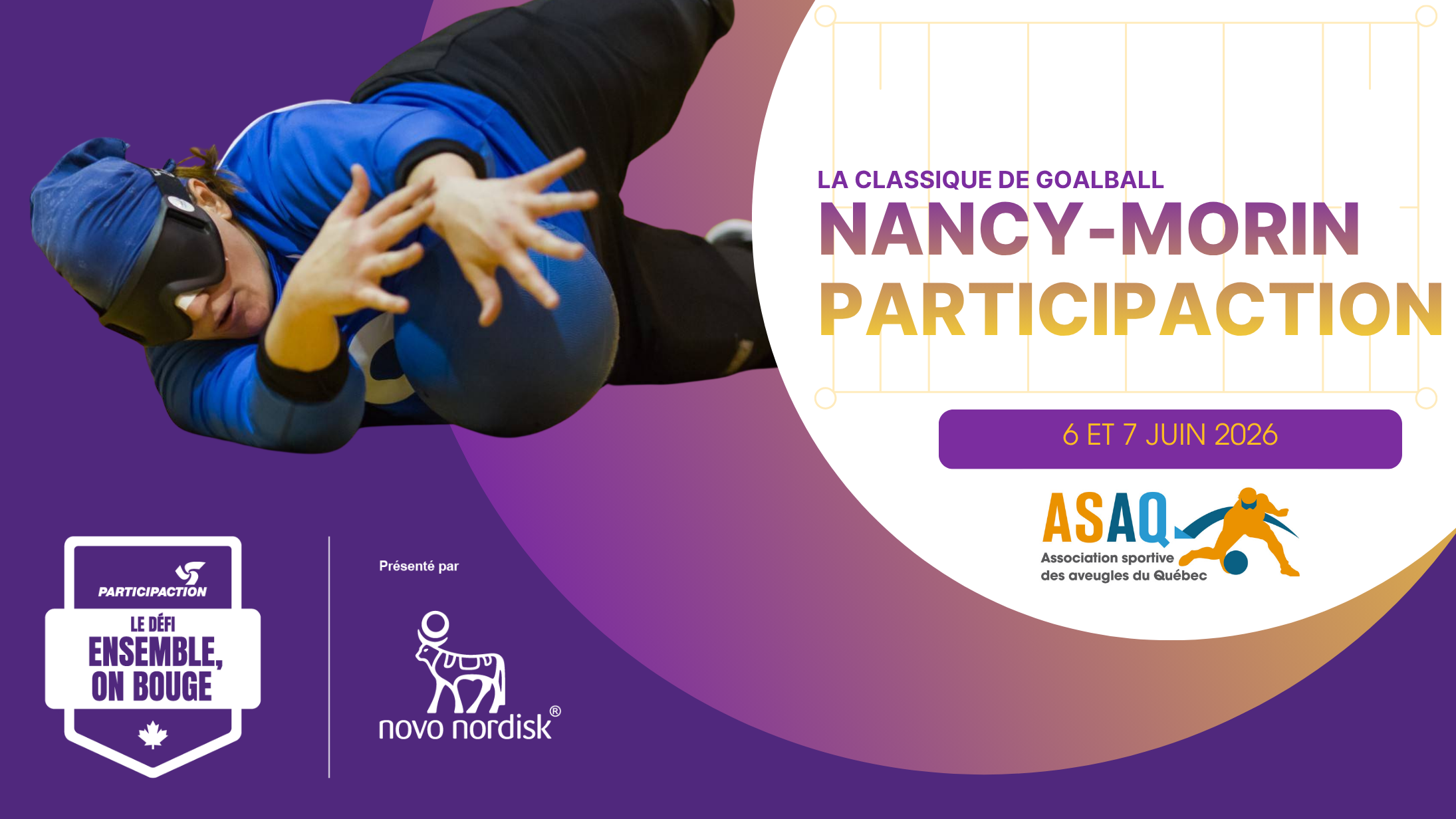 Affiche de la Classique de Goalball 2026.